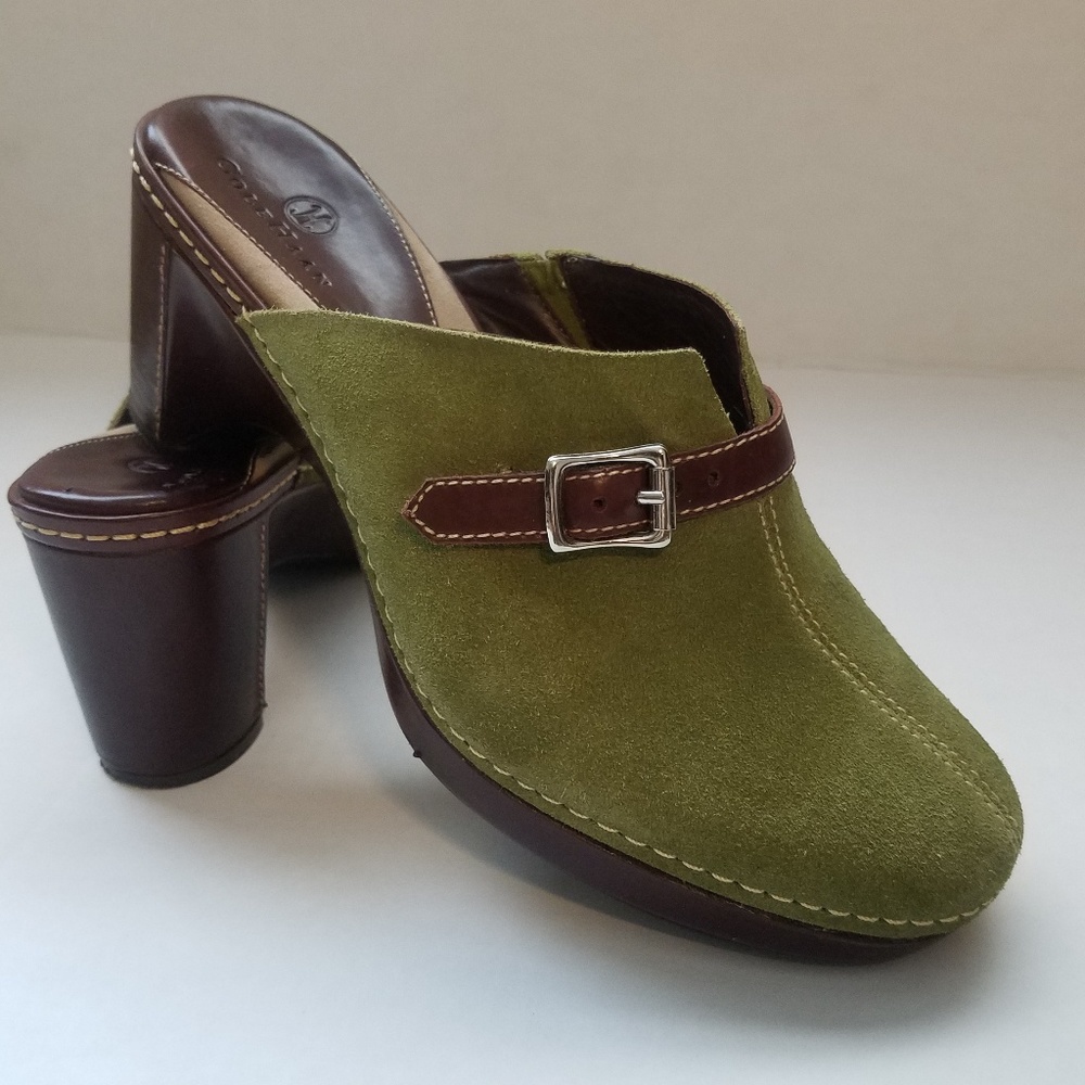 Cole Haan Suede leather wedge Mule